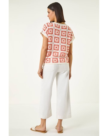 Roman Crochet Knitted Top