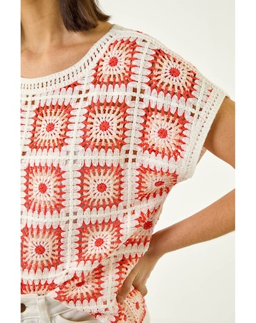 Roman Crochet Knitted Top