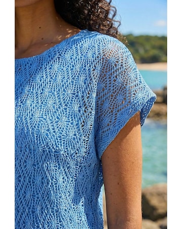 Roman Lace Overlay Stretch Top