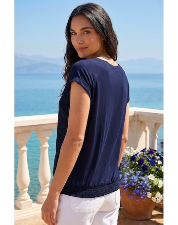 Roman Lace Front Top