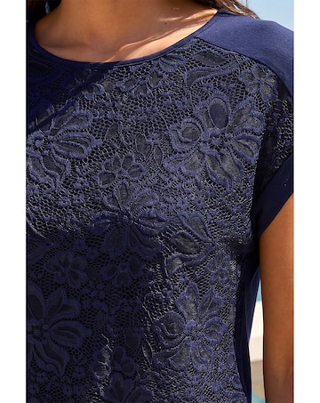 Roman Lace Front Top