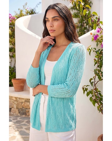 Roman Light Weight Stitch Cardigan