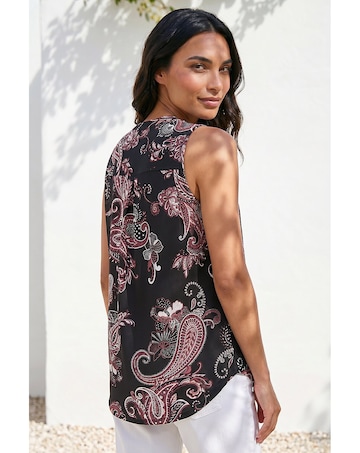 Roman Paisley Puff Print Vest Top