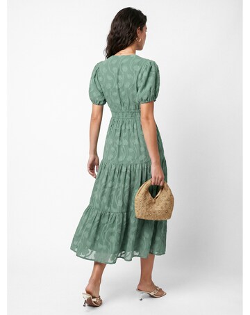 Lovedrobe Floral Burnout Midi Dress