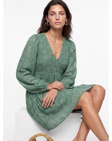 Lovedrobe Floral Burnout Mini Dress