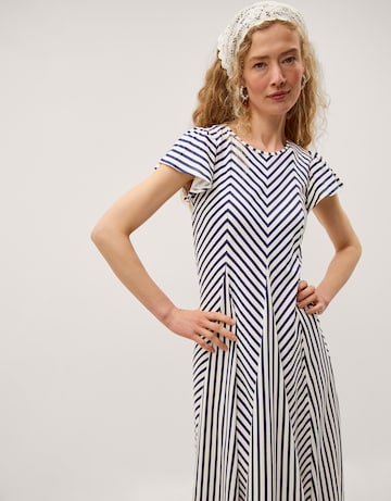 Monsoon Shola Stripe Jersey Maxi Dress
