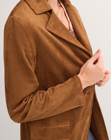 Monsoon Tove Faux Suede Coat