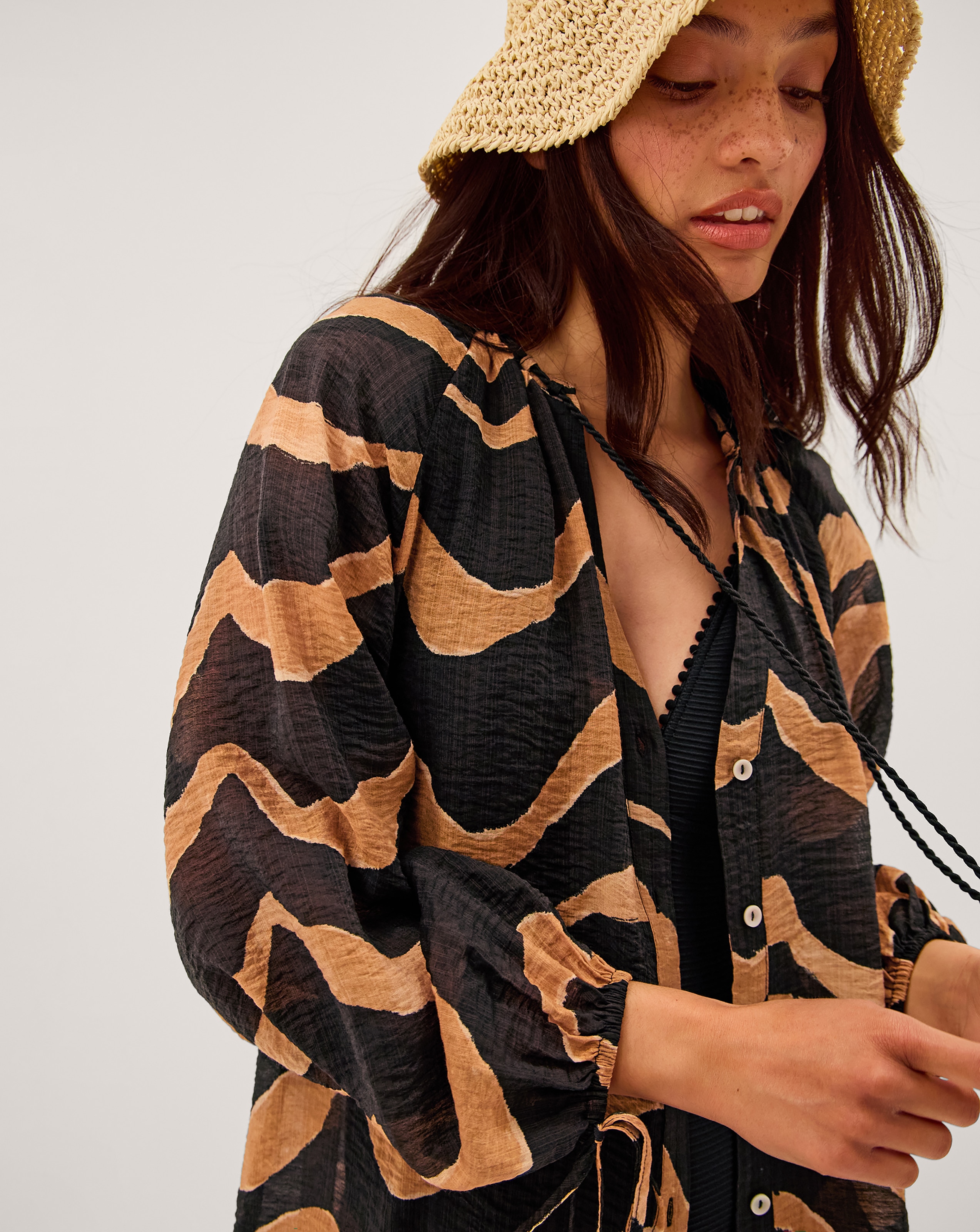 New In - Monsoon Zahara Stripe Print Blouse