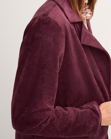 Monsoon Tove Faux Suede Coat