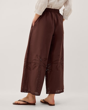 Monsoon Eden Cutwork Wide Leg Trousers