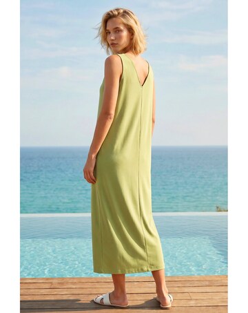 Roman Soft Pique Stretch Midi Dress