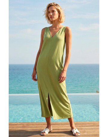 Roman Soft Pique Stretch Midi Dress