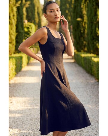 Roman Square Neck Midi Dress