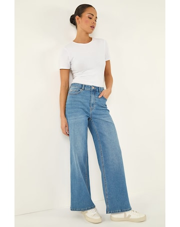 Roman Petite Wide Leg Jeans