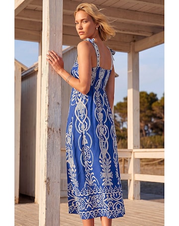 Roman Abstract Midi Dress
