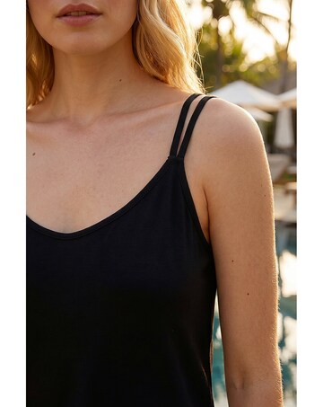 Roman Double Strap V-Neck Stretch Vest