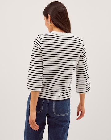 Monsoon Shania Stripe Jersey Top