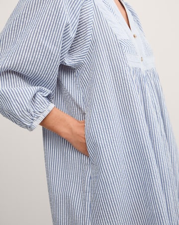 Monsoon Callie Stripe Midi Shirt Dress