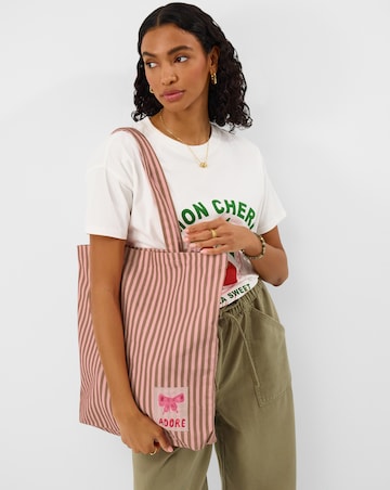 Accessorize Adore Stripe Tote Bag