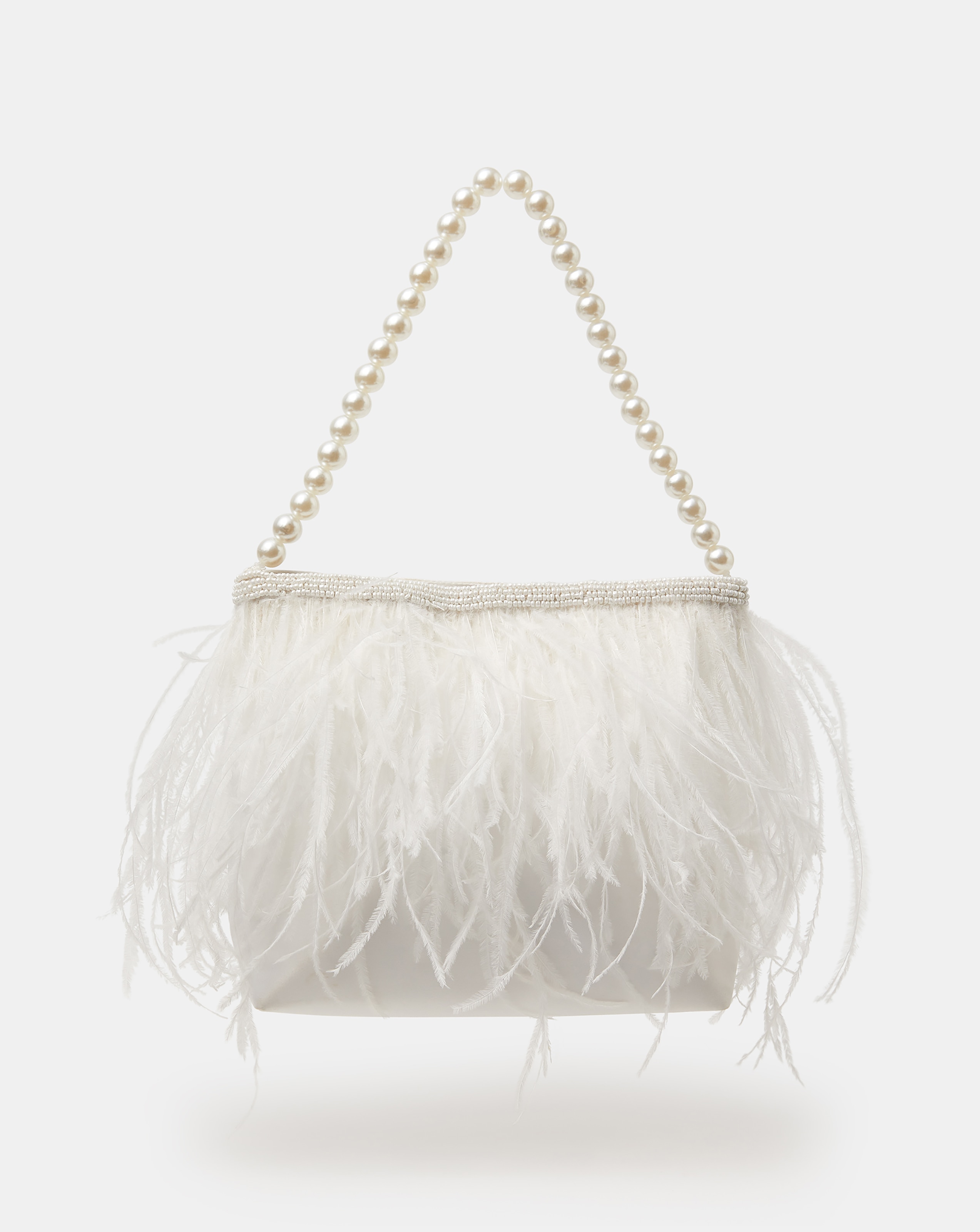 New In - Accessorize Feather Beaded Bridal Bag