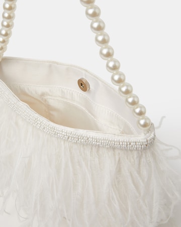 Accessorize Feather Beaded Bridal Bag