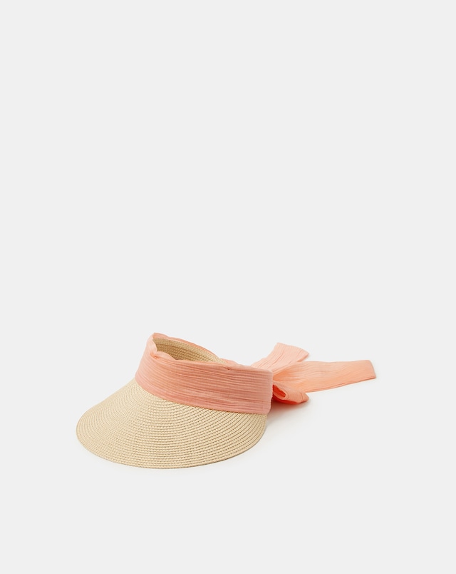Accessorize Bow Woven Sun Visor
