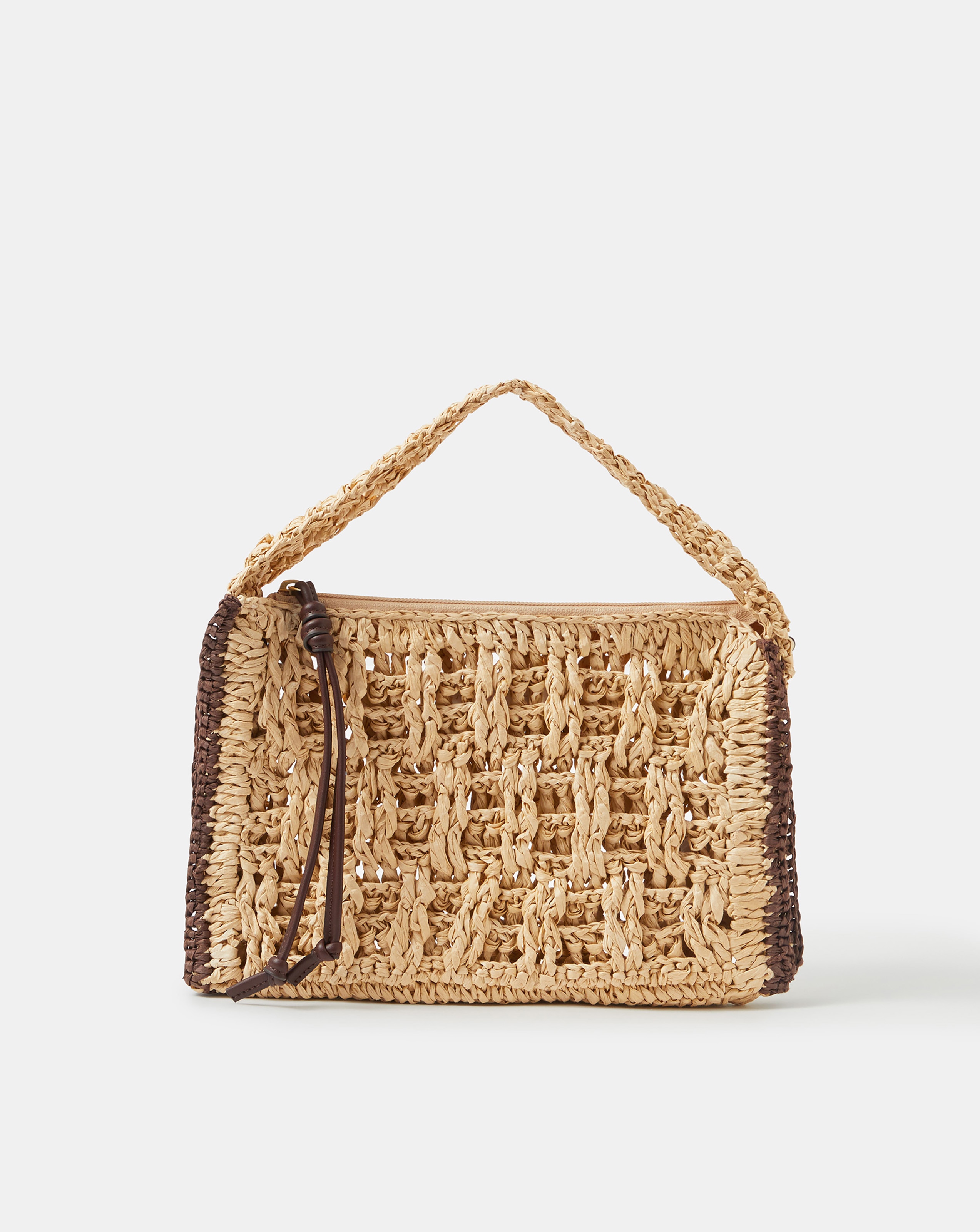 New In - Accessorize Woven Handheld Bag