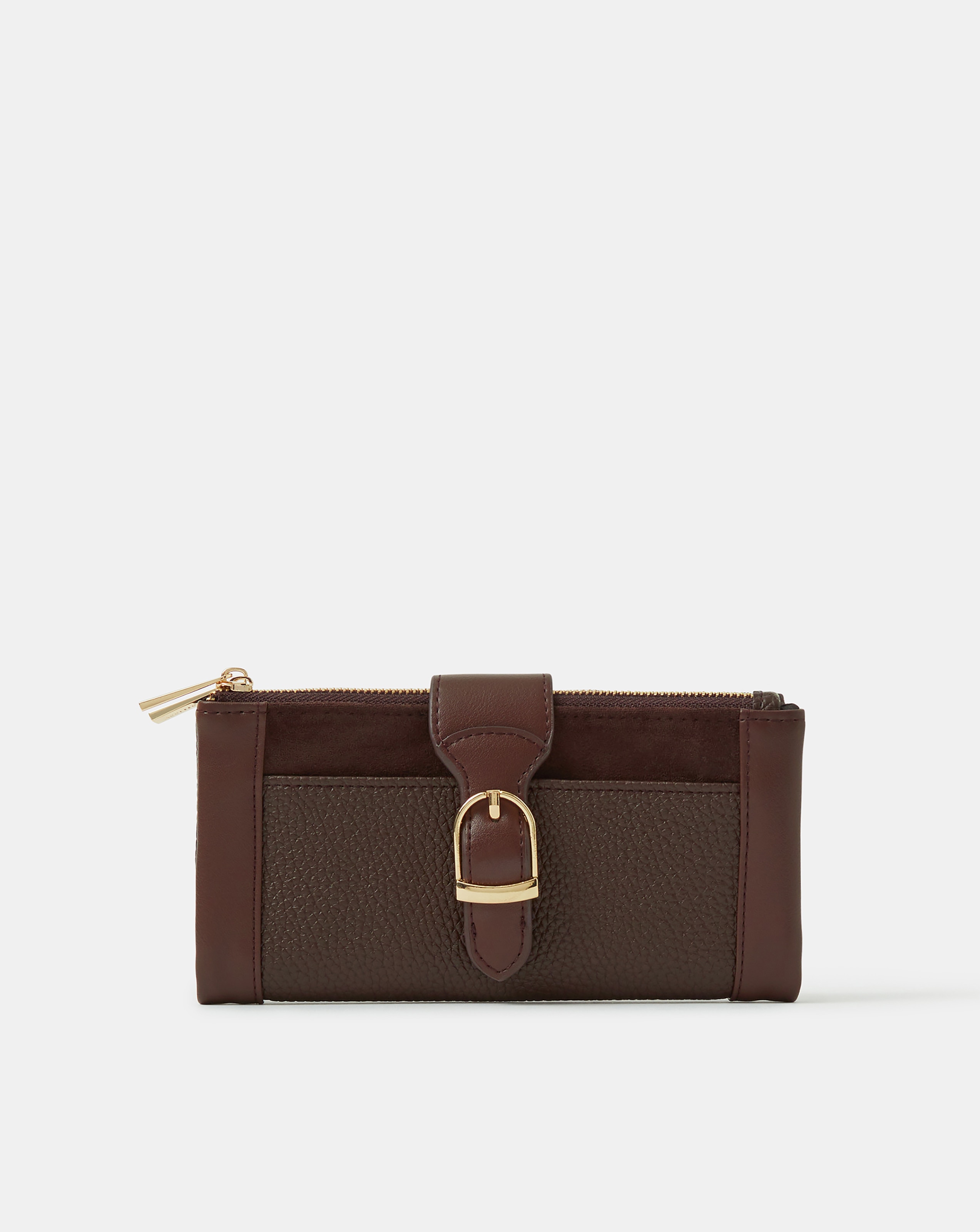 New In - Accessorize Buckle Faux Leather Wallet