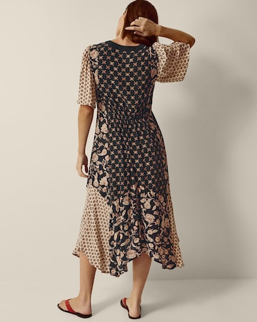 Monsoon Raquel Floral Print Midi Dress