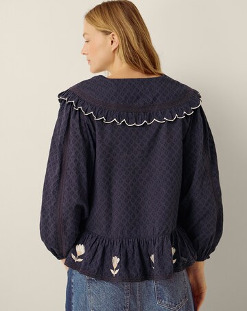 Monsoon Talia Tulip Scallop Collar Top
