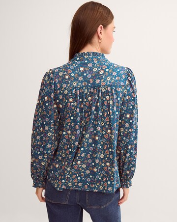 Monsoon Francine Floral Jersey Blouse