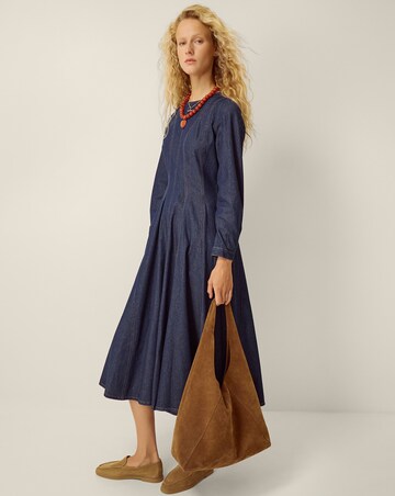 Monsoon Isadora Seamed Denim Midi Dress