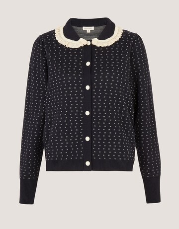 Monsoon Camila Broderie Collar Cardigan