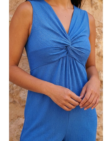 Roman Petite Textured Jumpsuit