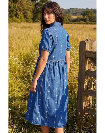 Roman Embroidered Zip Detail Dress