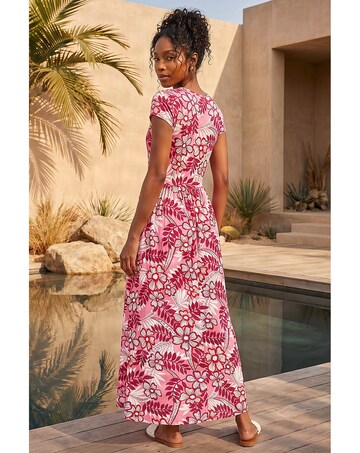 Roman Floral Pocket Midi Dress