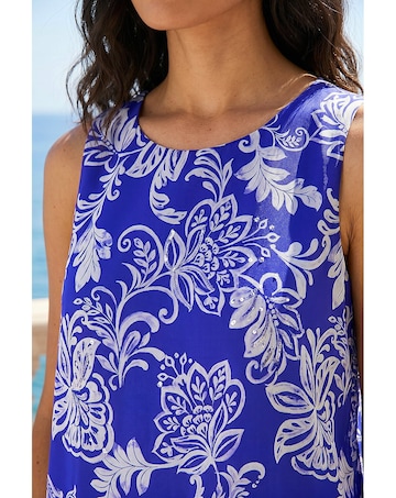 Roman Floral Sequin Vest Top