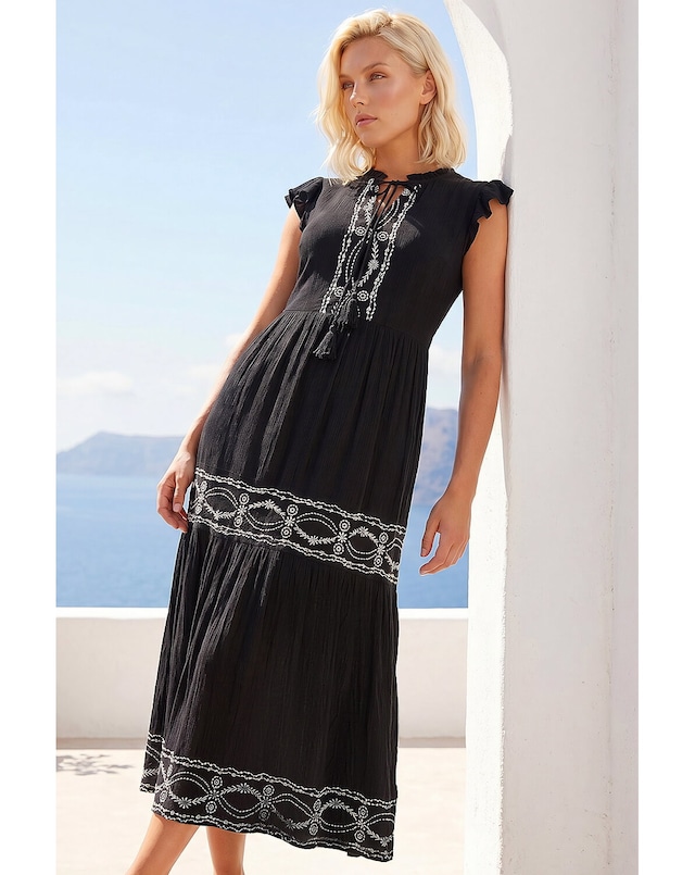 Roman Petite Embroidered Dress