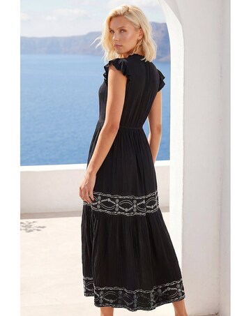 Roman Petite Embroidered Dress