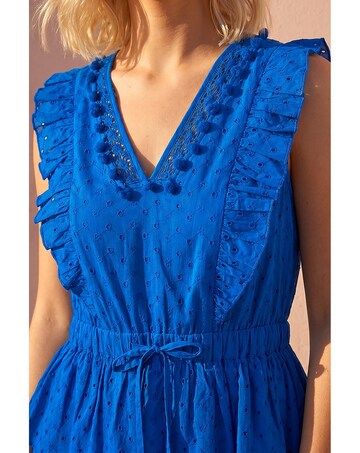 Roman Petite Tiered Tie Waist Dress
