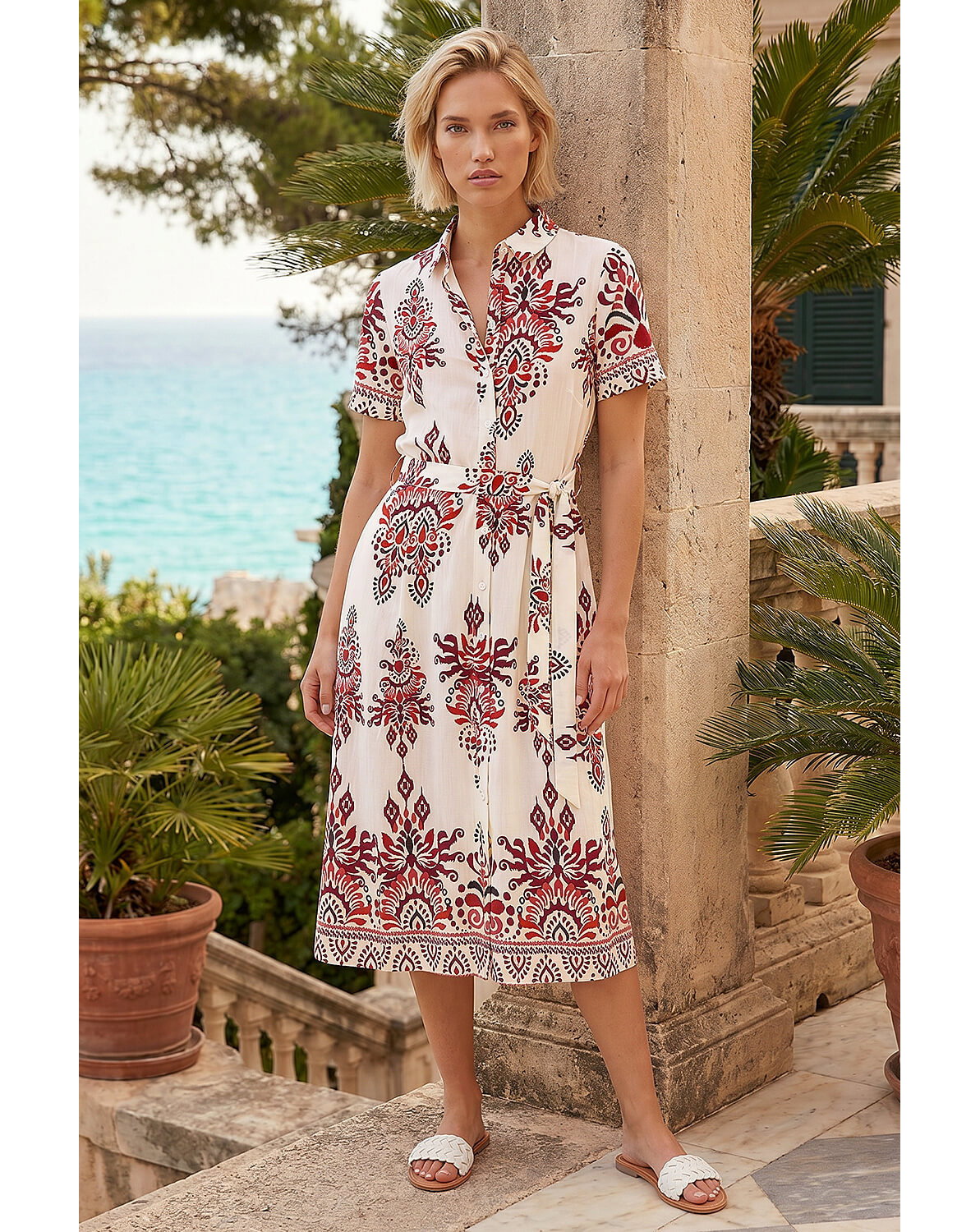 Roman Baroque Shirt Dress