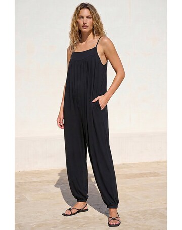 Roman Strappy Full Length Jumpsuit