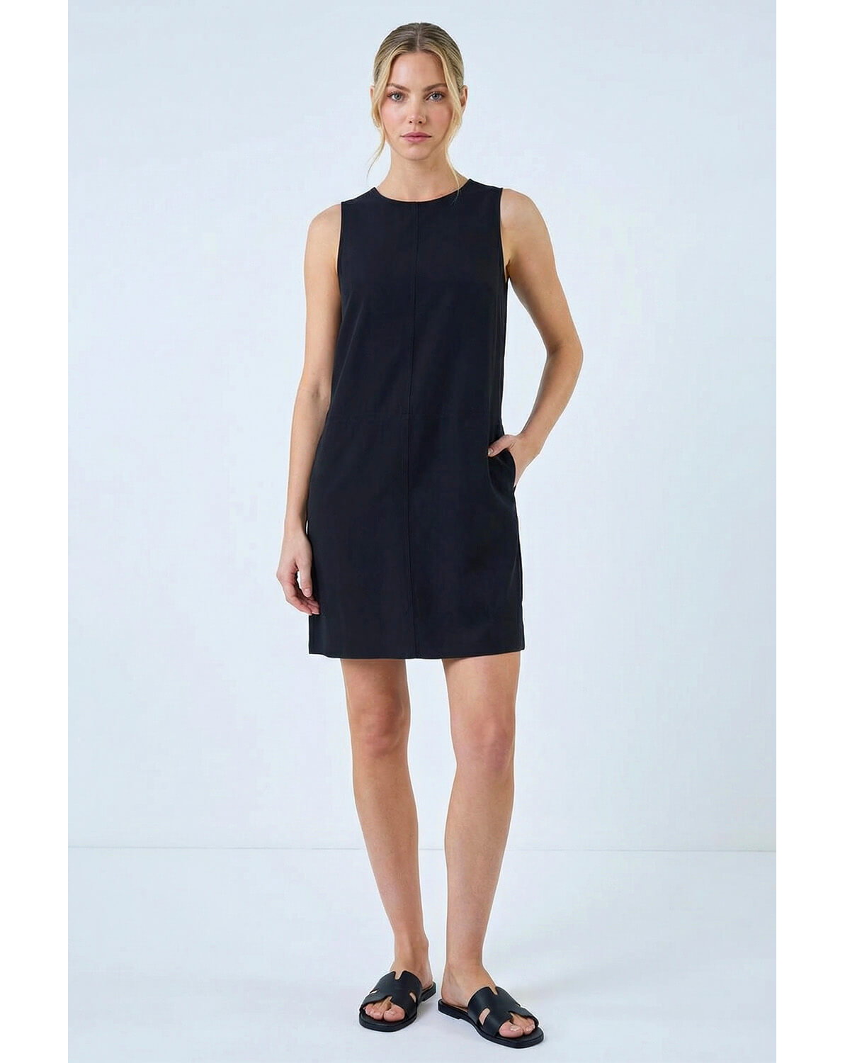 New In - Roman Seam Detail Pocket Shift Dress