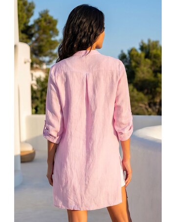 Roman Petite Chambray Buttoned Overshirt