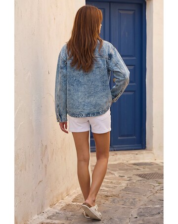 Roman Denim Button Front Pocket Jacket