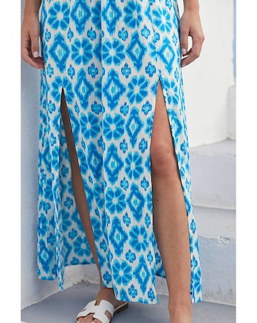 Roman Aztec Bardot Dress