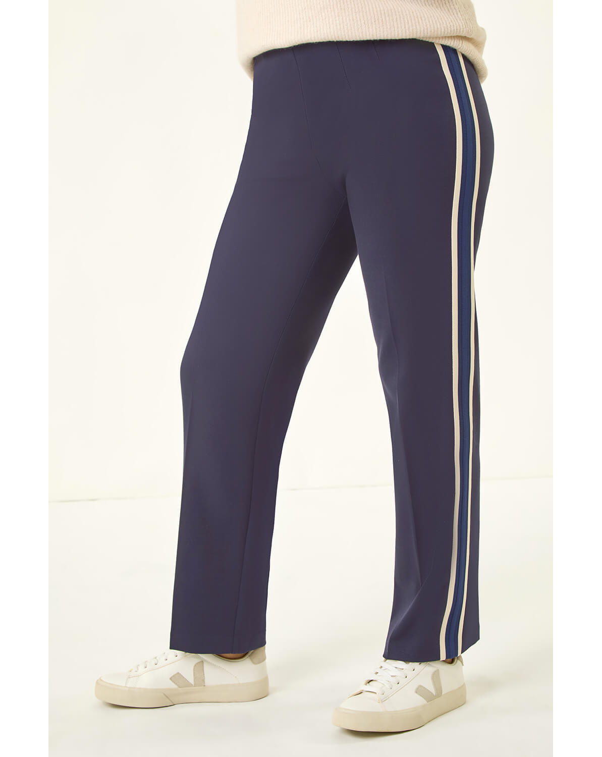 Roman Petite Side Stripe Ponte Trouser