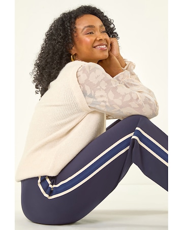 Roman Petite Side Stripe Ponte Trouser