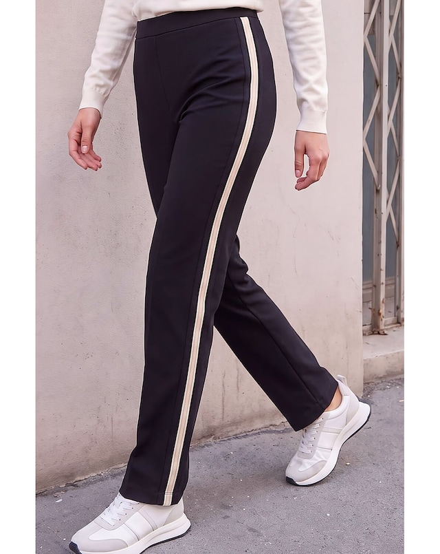 Roman Petite Side Stripe Ponte Trouser