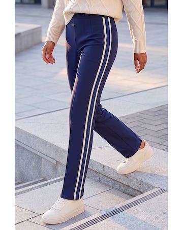 Roman Petite Side Stripe Ponte Trouser